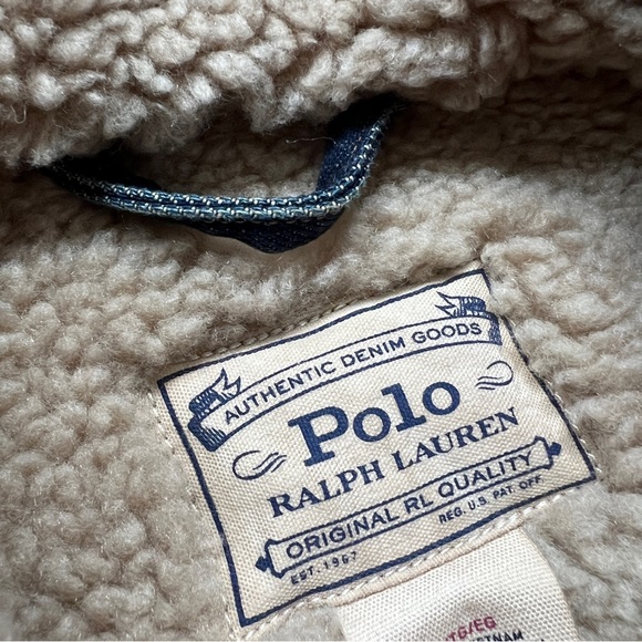 POLO RALPH LAUREN Mens Trucker Jacket Fleece Lined Size XL, XXL - Picture 10 of 12